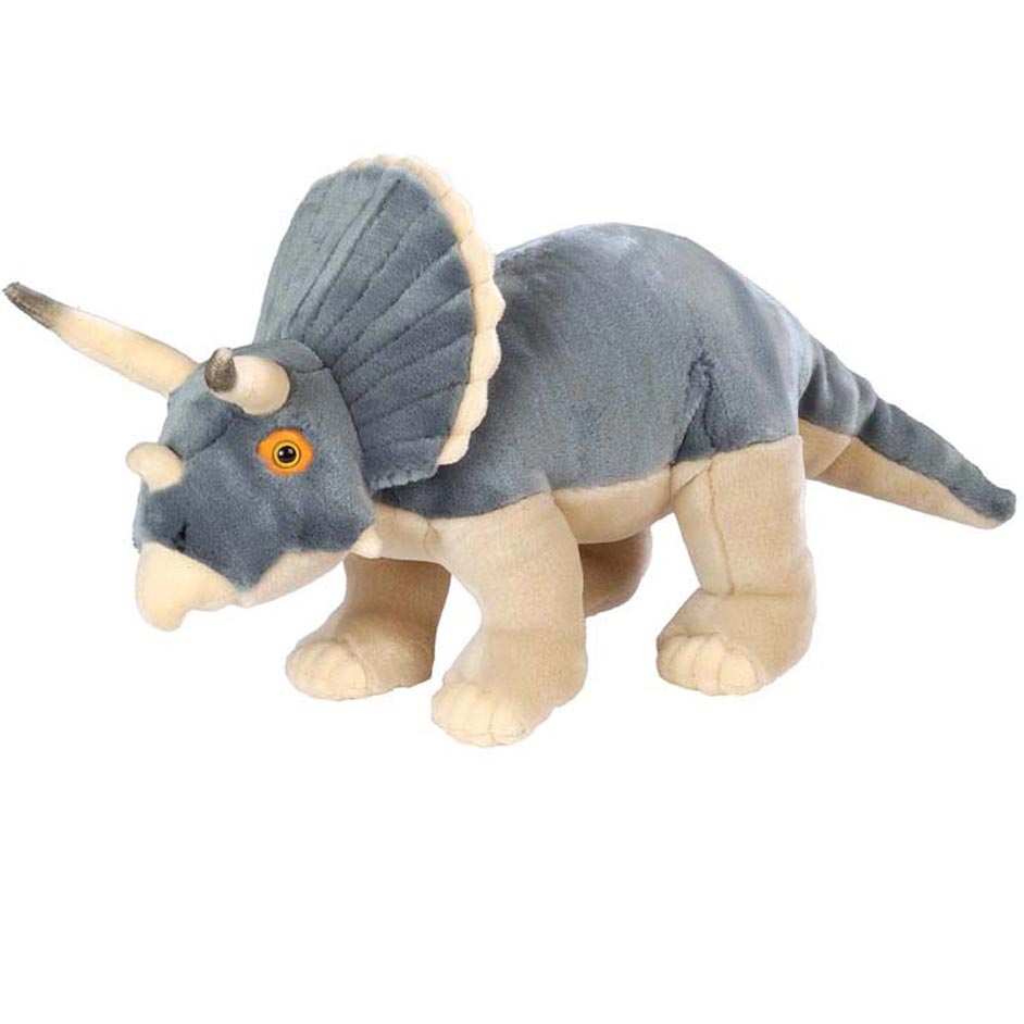 Bendable Triceratops Soft Toy (dinosaur 