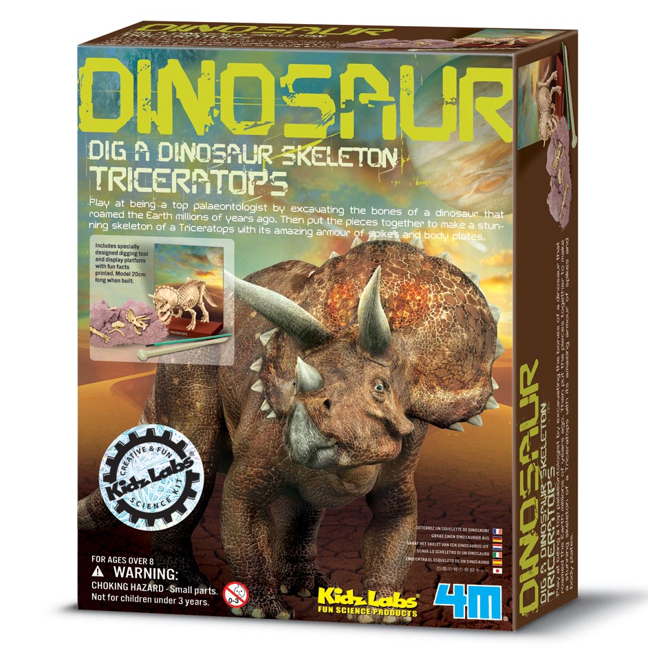 Dig A Dinosaur Triceratops Skeleton Kit