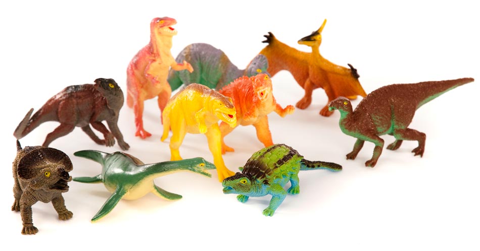 plastic dinosaurs