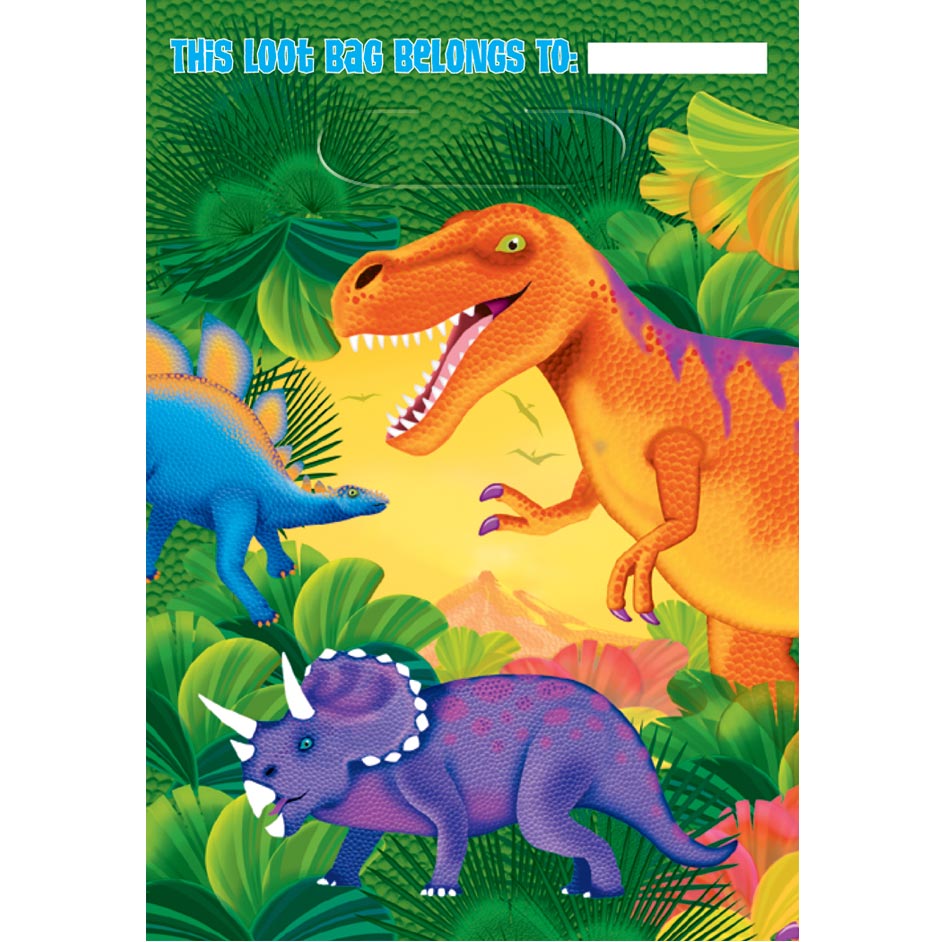 Dinosaur Party Gift Bags (Dinosaur Party Supplies)