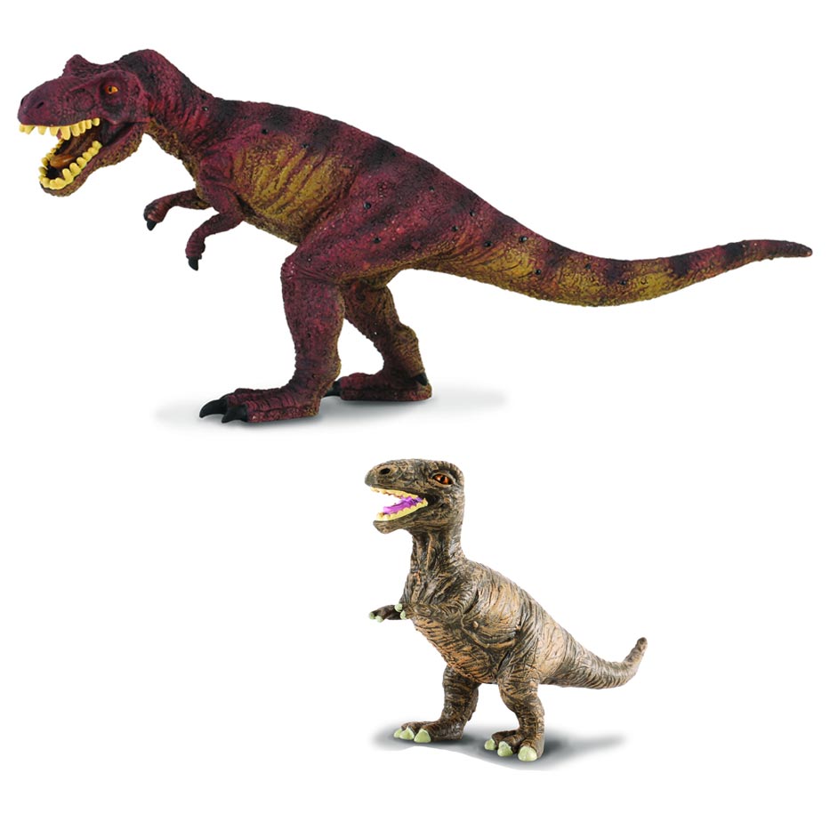 CollectA Tyrannosaurus rex mum and baby model set