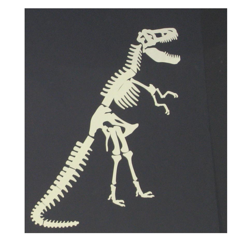 T. rex glow in the dark.