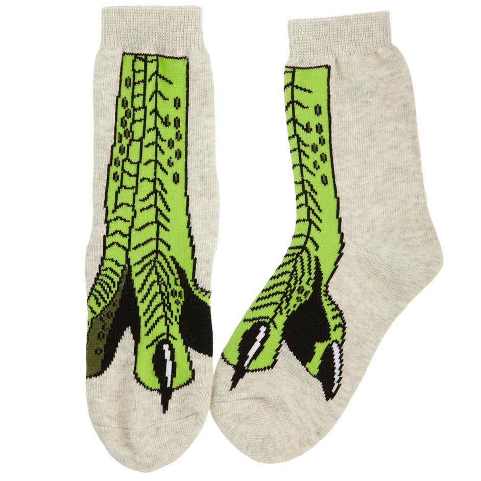 Dinosaur socks for children.