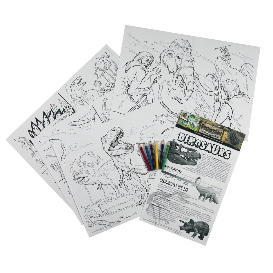 Dinosaur Colouring Posters