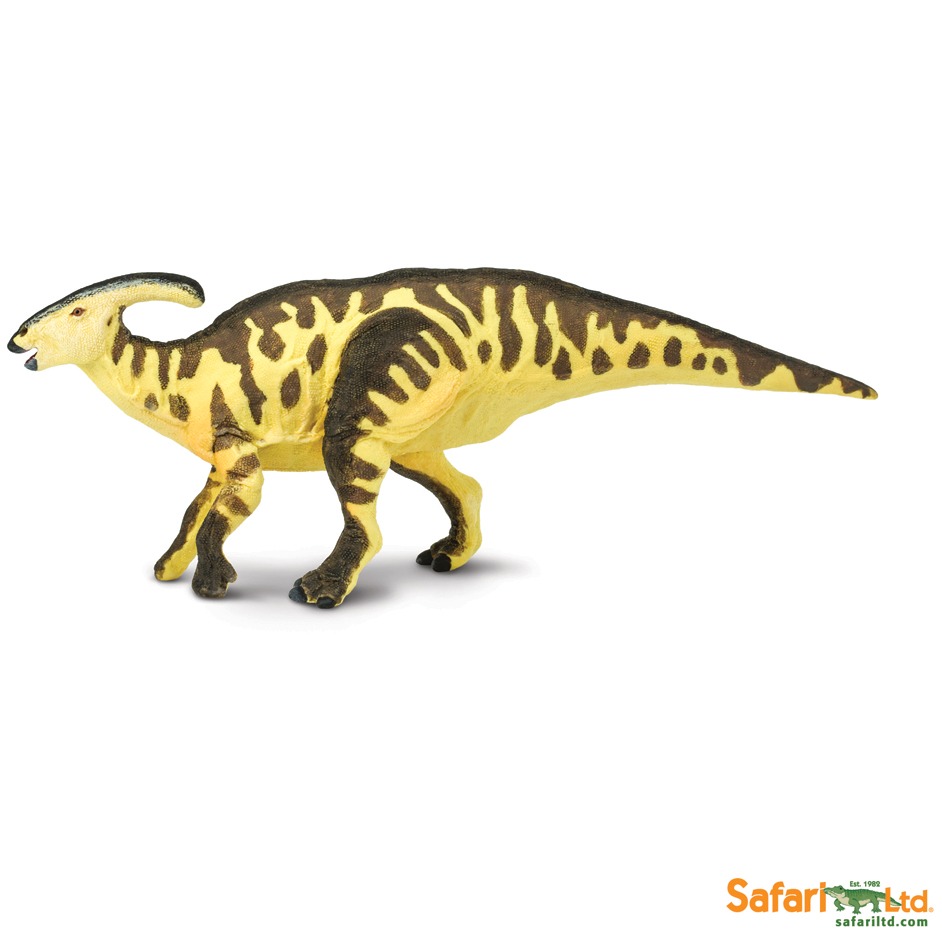 Parasaurolophus dinosaur model.