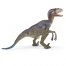 Papo blue Velociraptor dinosaur model.