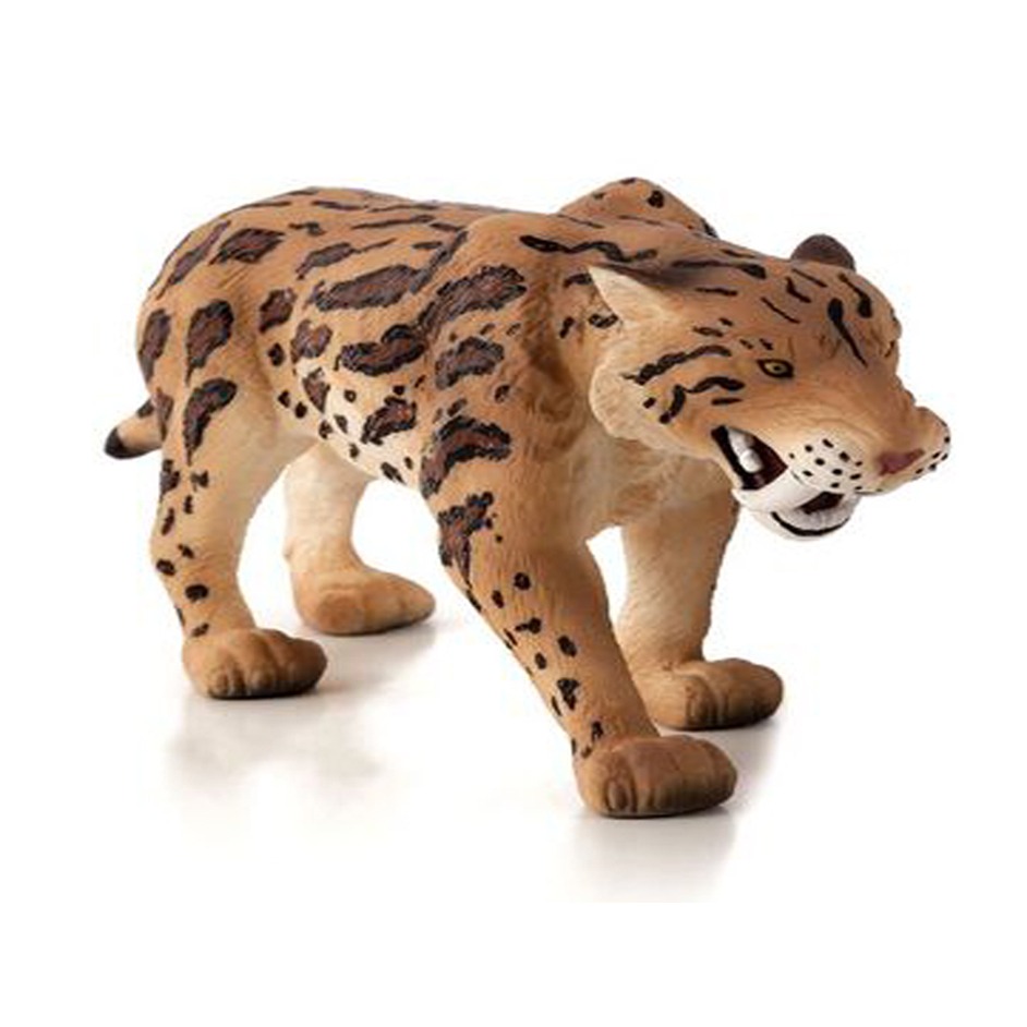Mojo Fun Sabre-toothed cat model (Smilodon).