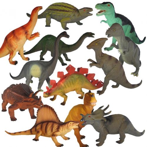 Twelve extra large prehistoric animals model set.