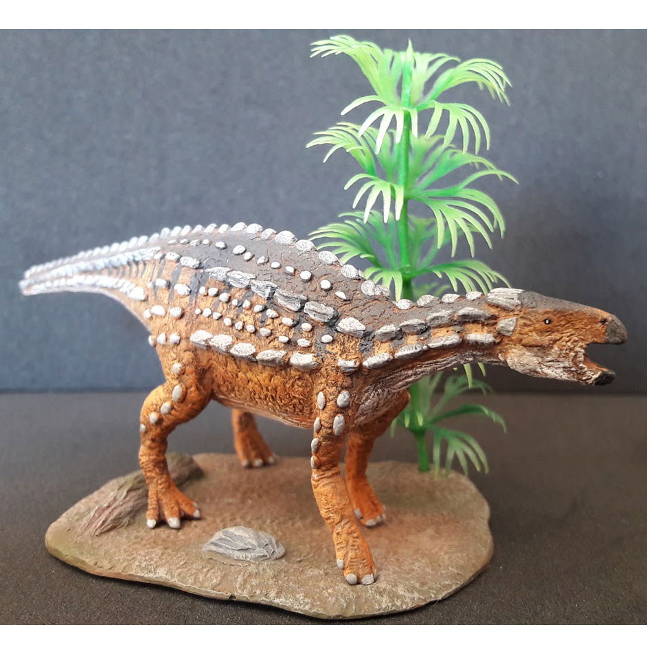 Paleo-Creatures Scelidosaurus dinosaur replica.