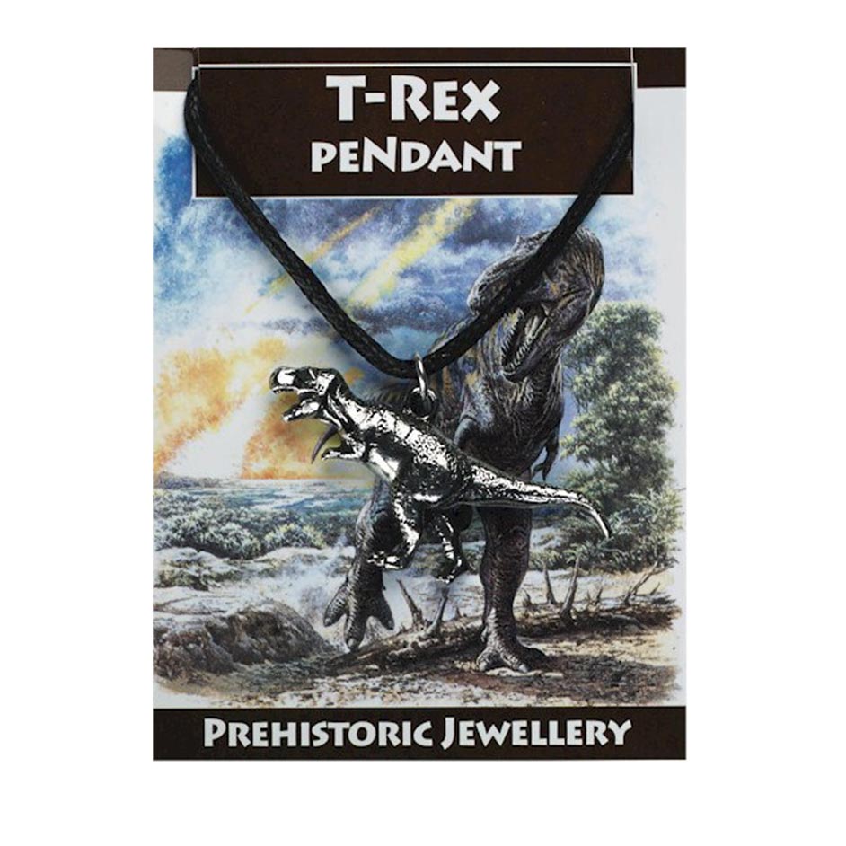 T. rex dinosaur pendant.