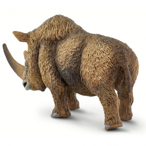 Wild Safari Prehistoric World Woolly Rhinoceros figure.