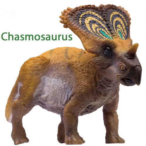 PNSO Chasmosaurus dinosaur model (Brown).