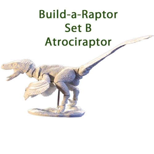 Build-a-Raptor Set B - Atrociraptor dinosaur model.