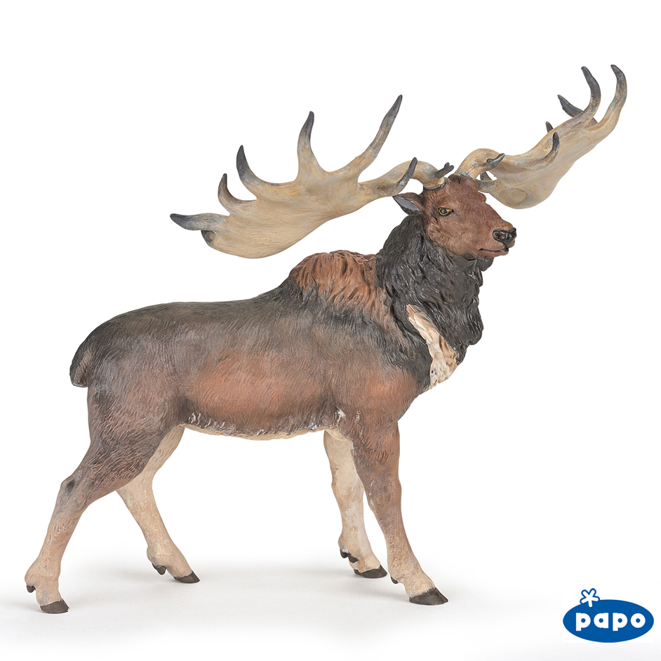New Animal Papo Model1 Megaloceros Dinosaurs Novelty Forest Deer Toy For Kids 