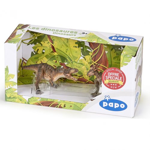 Papo Gorgosaurus and Papo Stygimoloch Gift Box