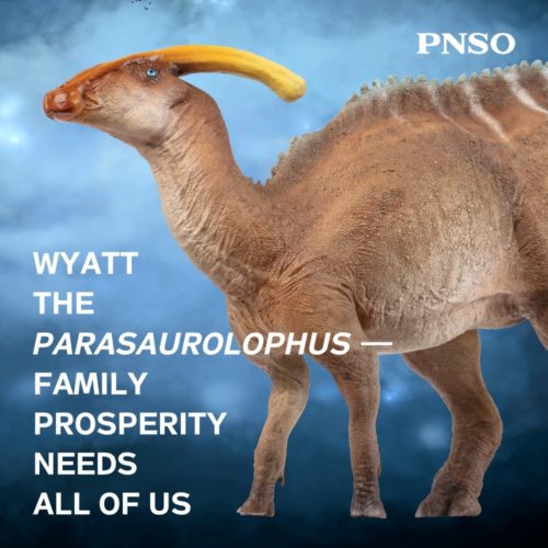 PNSO Wyatt the Parasaurolophus Dinosaur Model