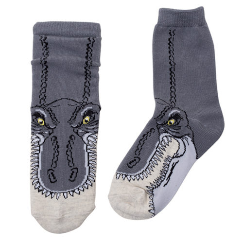 Dinosaur Socks with Teeth (T. rex)