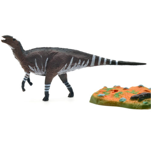 Wild Past Tethyshadros dinosaur model and display base