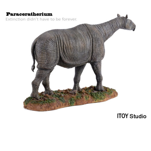 ITOY Studio Deluxe Paraceratherium model in right posterior view.