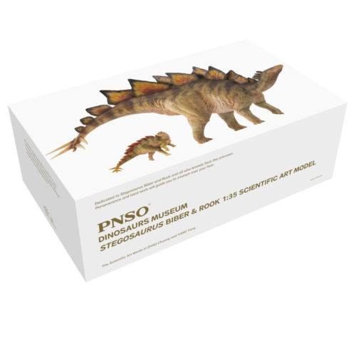 PNSO product packaging Stegosaurus pair