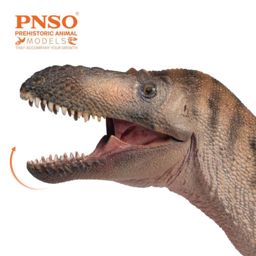 PNSO Logan the Nanotyrannus dinosaur model with an articulated jaw
