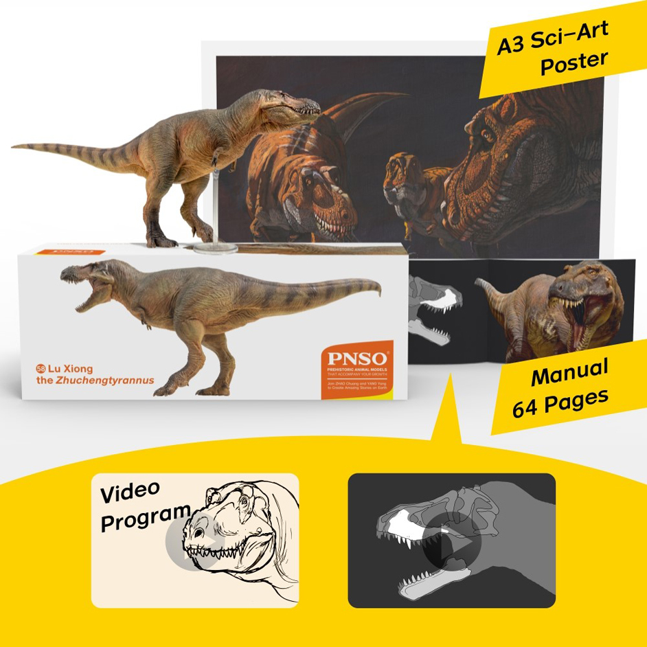 PNSO Zhuchengtyrannus supplied with posters, booklet and QR code.