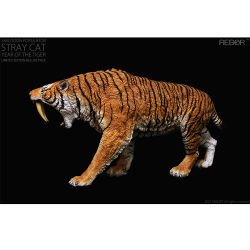 Smilodon in tiger colouration.