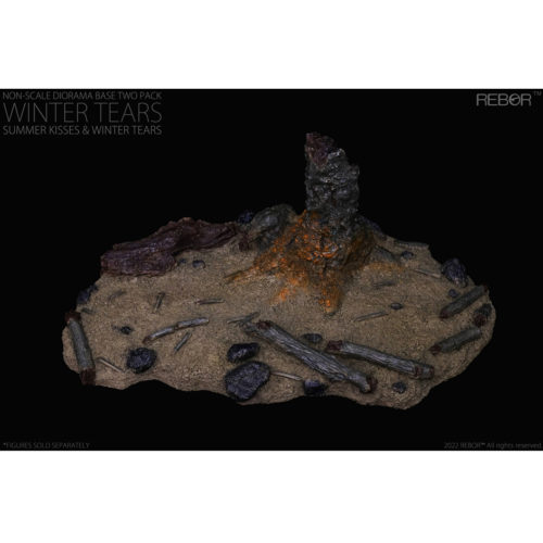 Rebor Non-scale Diorama Base Two Pack "Summer Kisses Winter Tears" (winter tears)