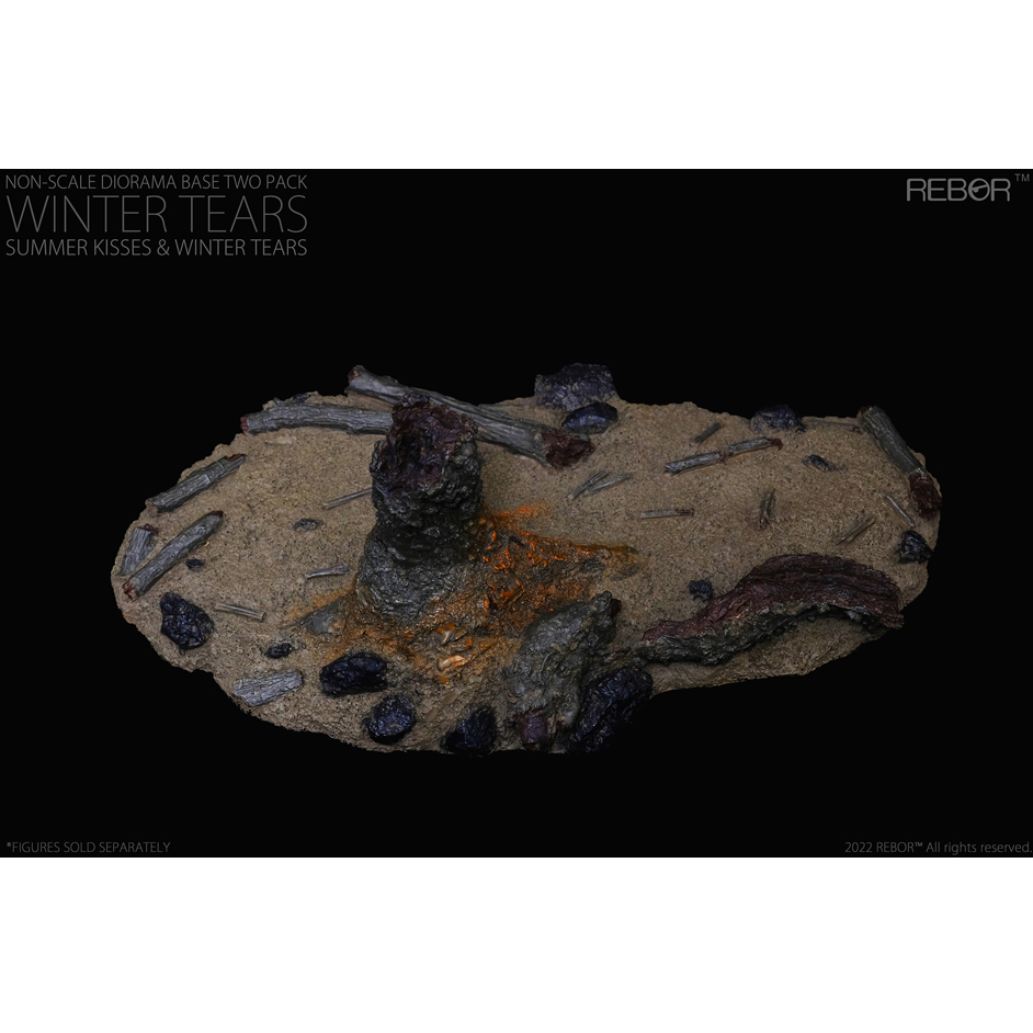 Rebor Non-scale Diorama Base Two Pack "Summer Kisses Winter Tears" (winter tears)