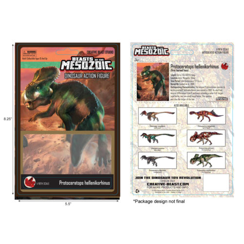 1/18th Protoceratops hellenikorhinus product packaging