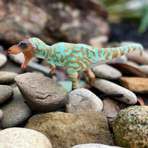 Colourful Albertosaurus figure