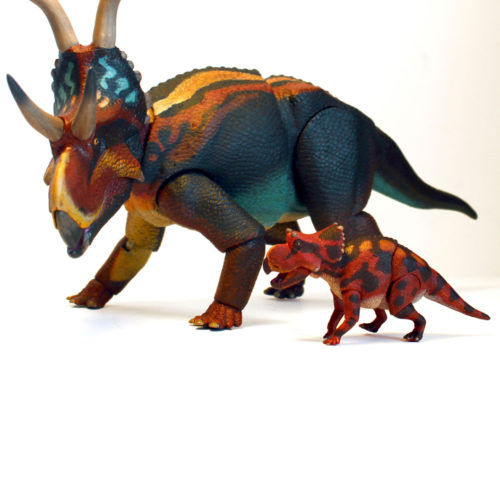 Scales with other 1:18 scale ceratopsians.