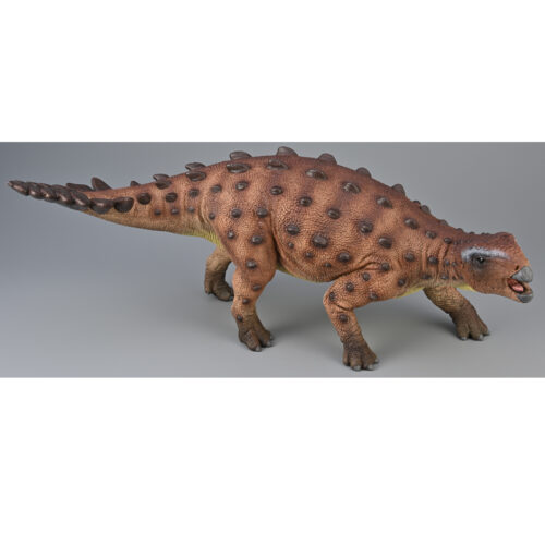 Stegouros dinosaur replica.