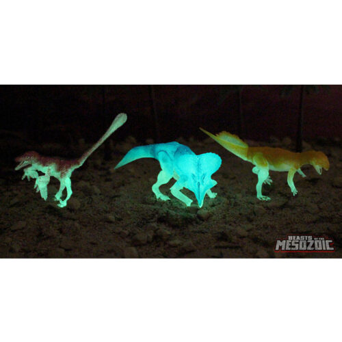 Glow-in-the-Dark 3-Pack glowing models.