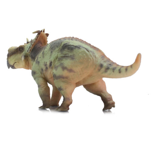 Dinosaur model in posterior view.