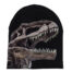 Dinosaur skeleton beanie hat.