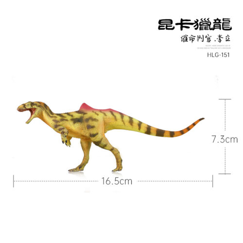 Model (Concavenator) measures over sixteen centimetres long.