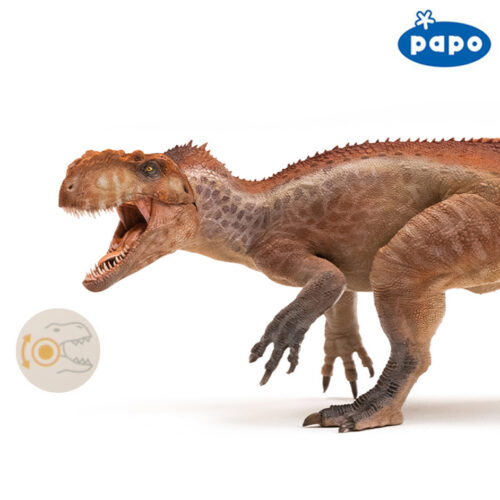 Papo Yangchuanosaurus model with an articulated jaw.