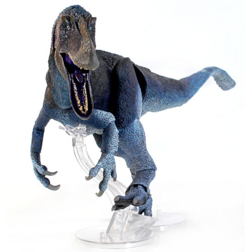 Cyberzoic Yutyrannus huali blue figure.