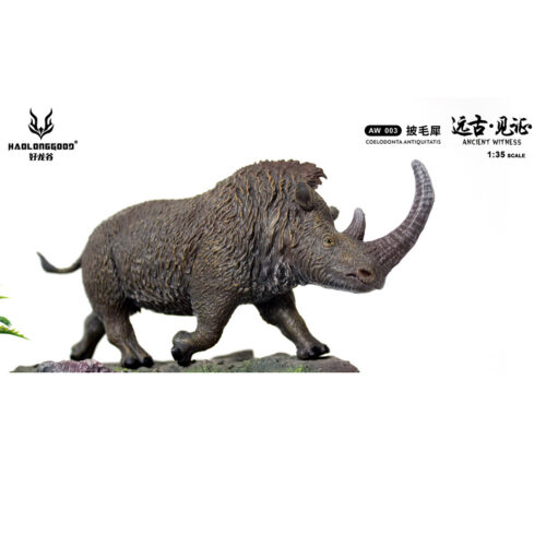A 1:35 scale replica of a Woolly Rhino.