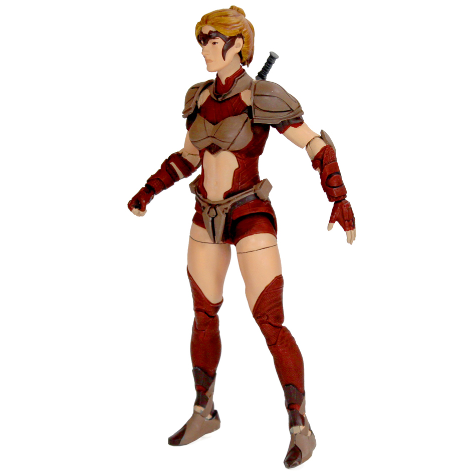 Gladiator/hunter rider for the Cyberzoic Dryptosaurus dinosaur model.